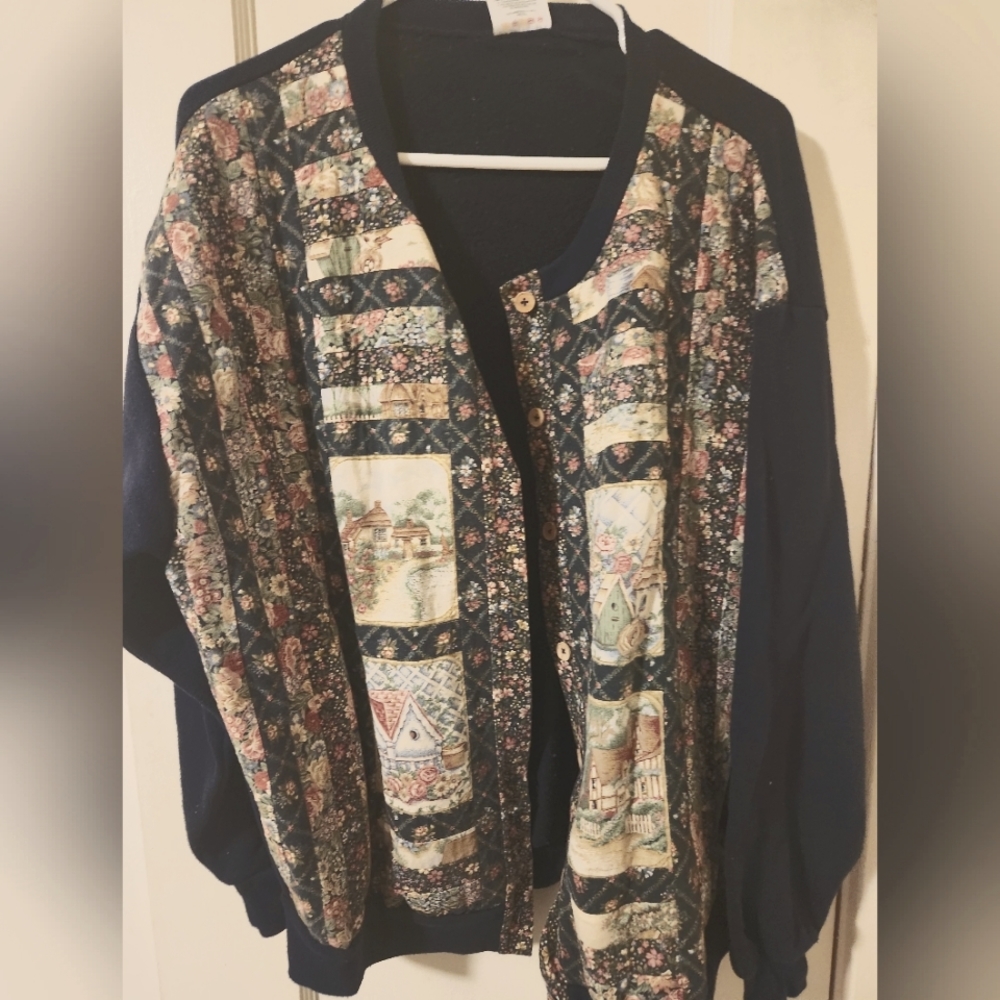 * XL Jerzees Quilted Sweater